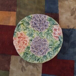 Majolica Plate Pansies